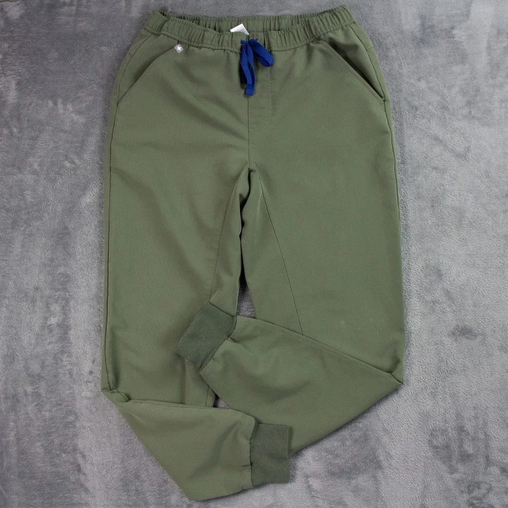 FIGS Technical‎ Collection Mens S Olive Green Jogger Scrub Pants